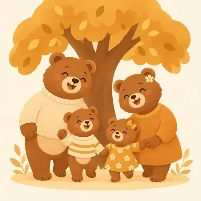 合家欢 分类插画